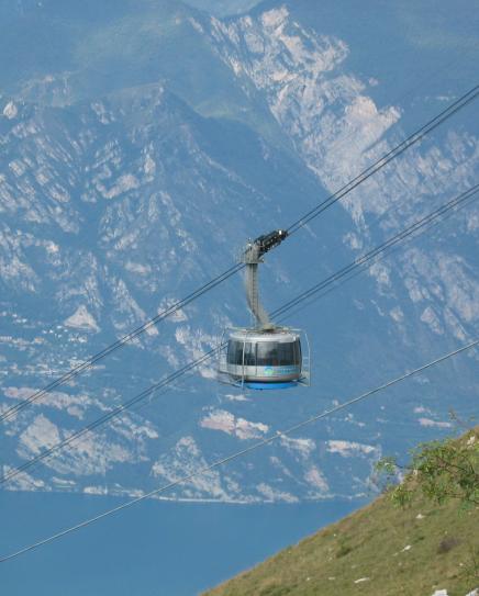 Cable car up to Monte Baldo